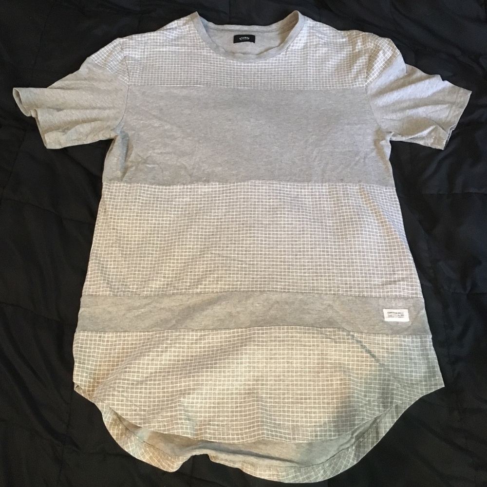 STAMPD GRID SCOOP TEE